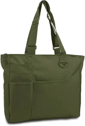 600 denier super feature tote - olive Case of 24