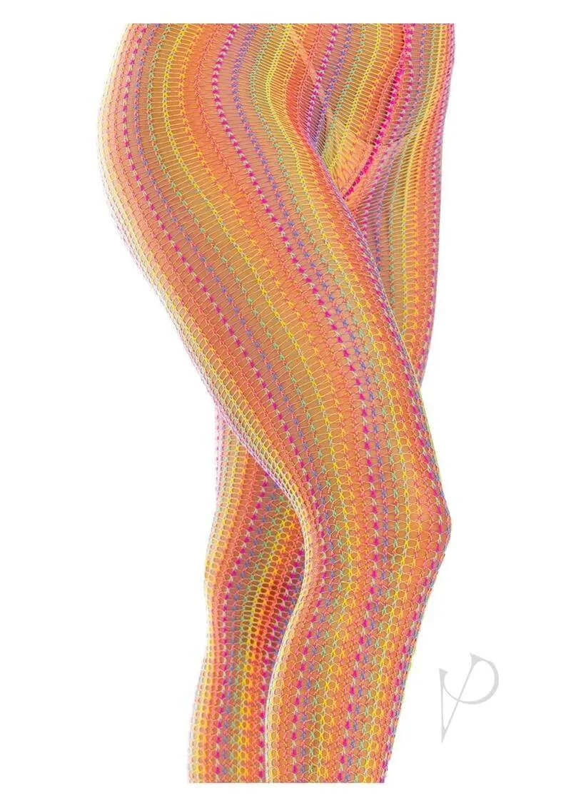 Acadia Rainbow Net Tights