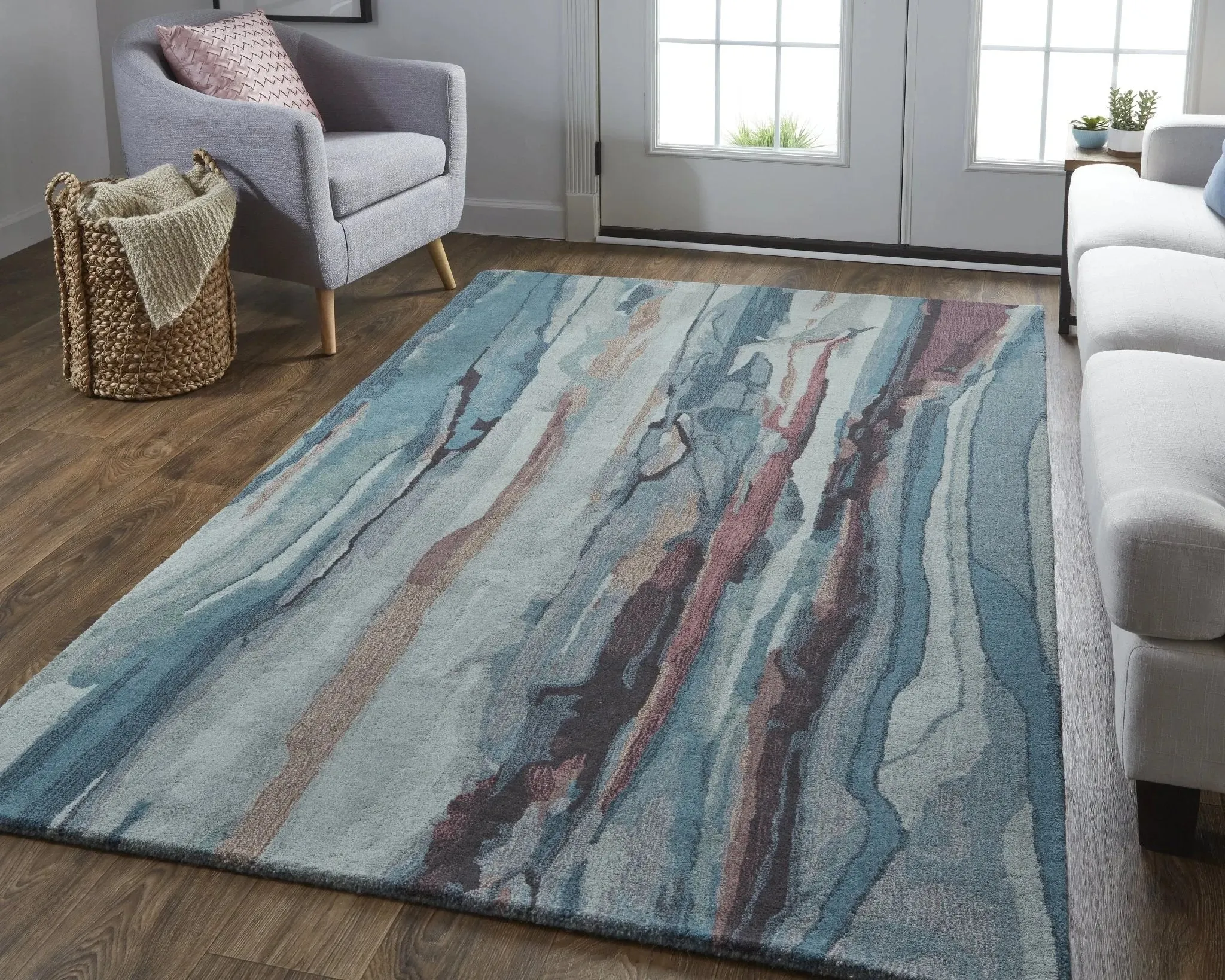 Amira AMI8634F Teal/Multi Rug