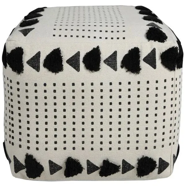 Avant-garde 34059BLK Black Pouf