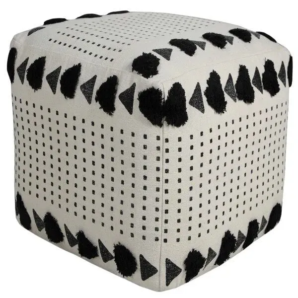 Avant-garde 34059BLK Black Pouf