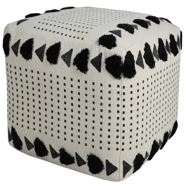 Avant-garde 34059BLK Black Pouf