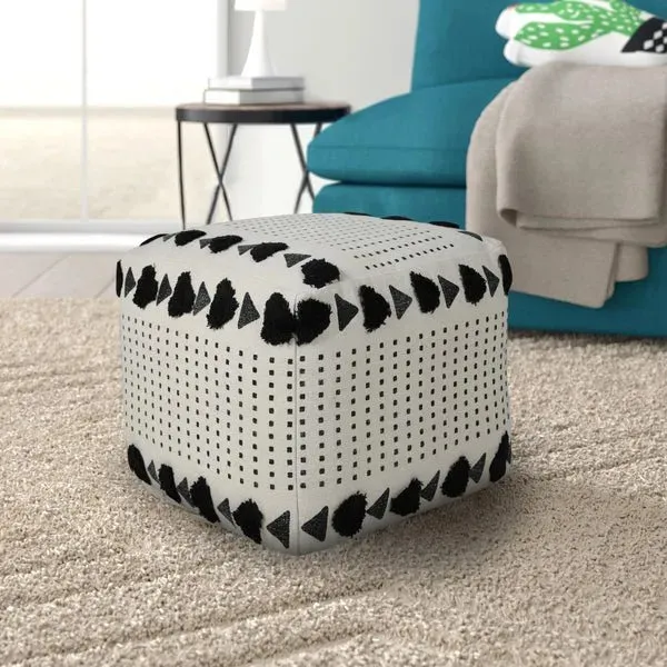 Avant-garde 34059BLK Black Pouf