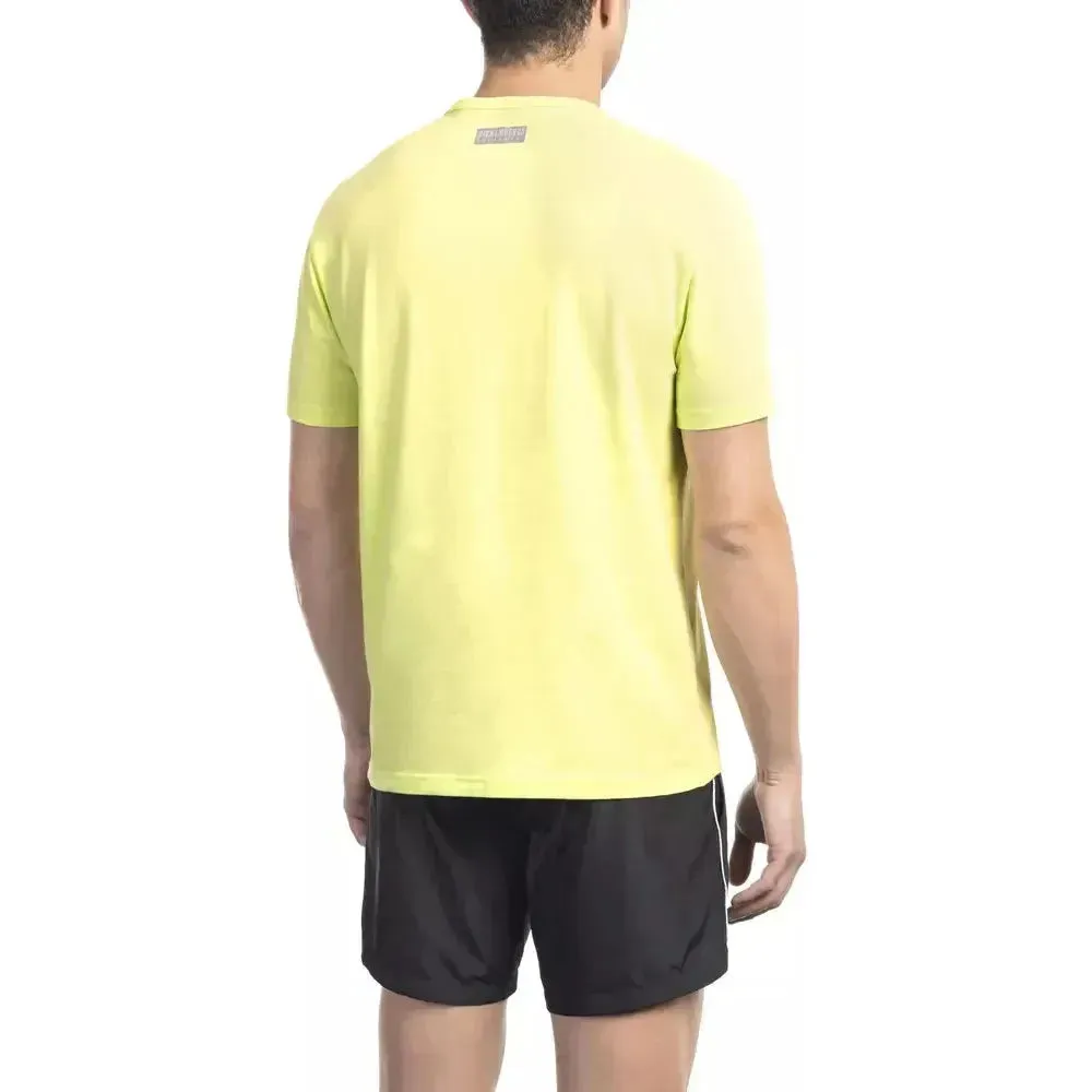 Bikkembergs Yellow Cotton Men T-Shirt