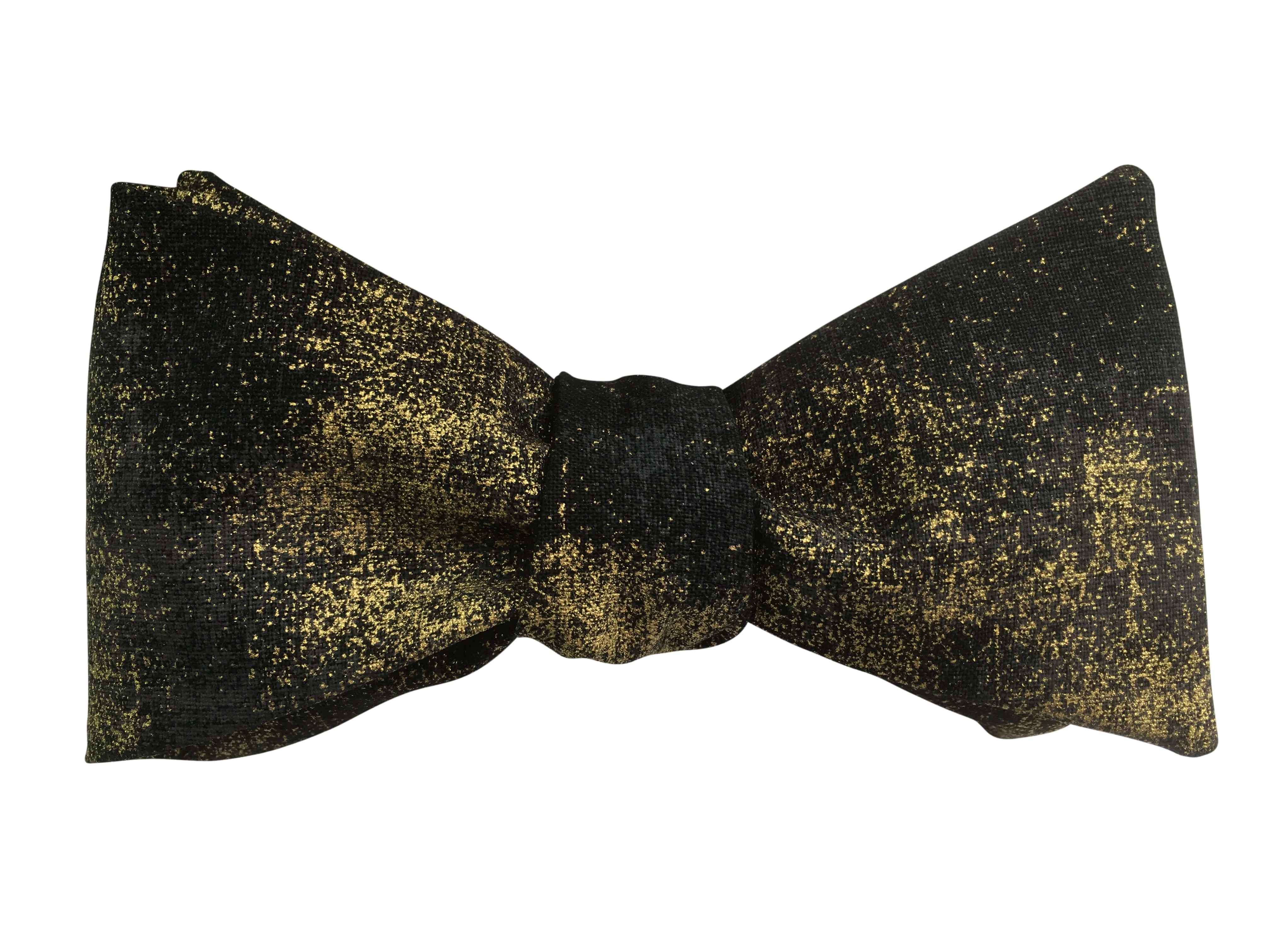 Black and Gold Bow Tie