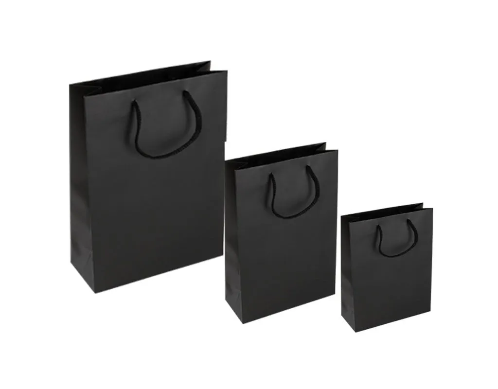 Black Paper Bag Large