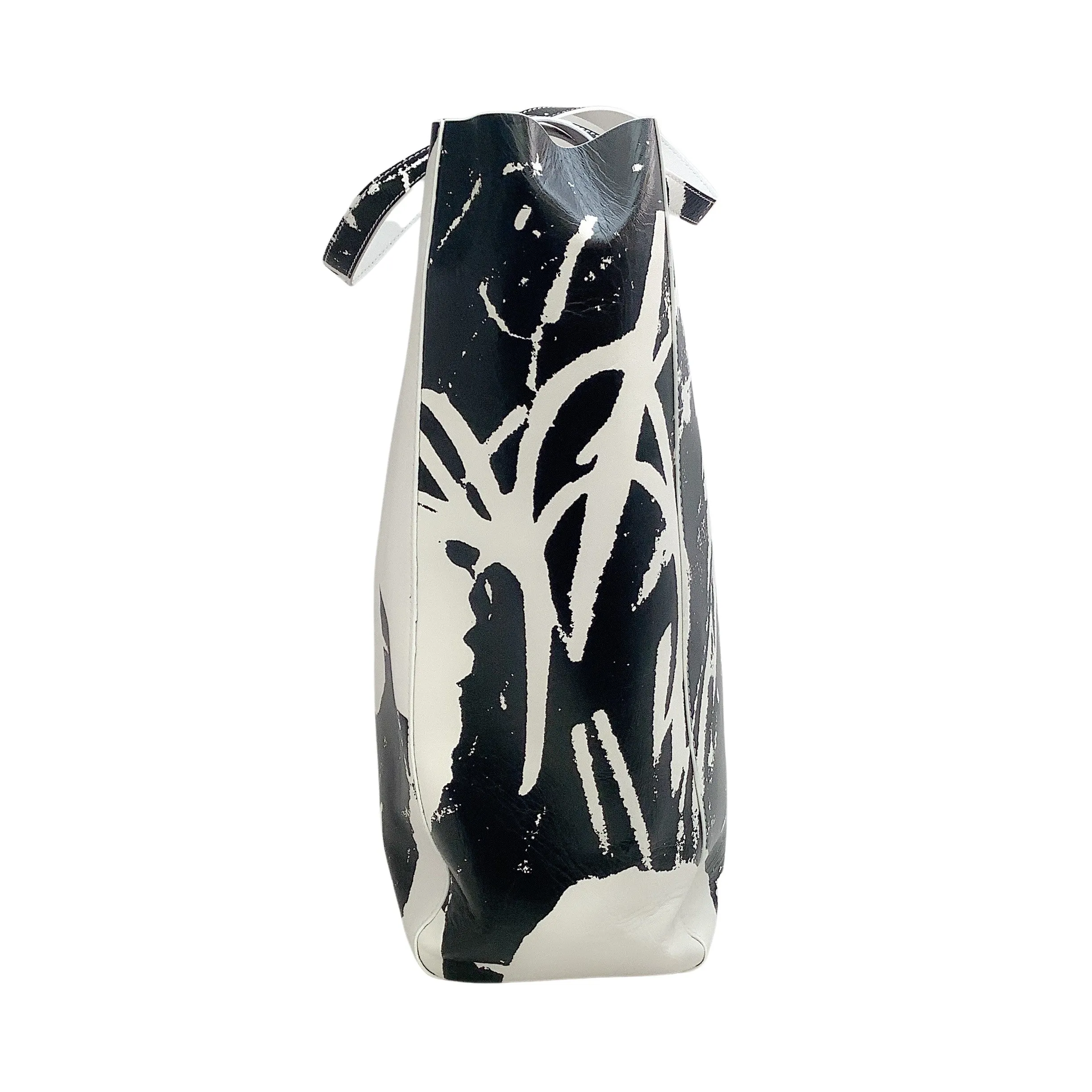 Calvin Klein 205W39NYC Andy Warhol Black / White Flower Print Tote