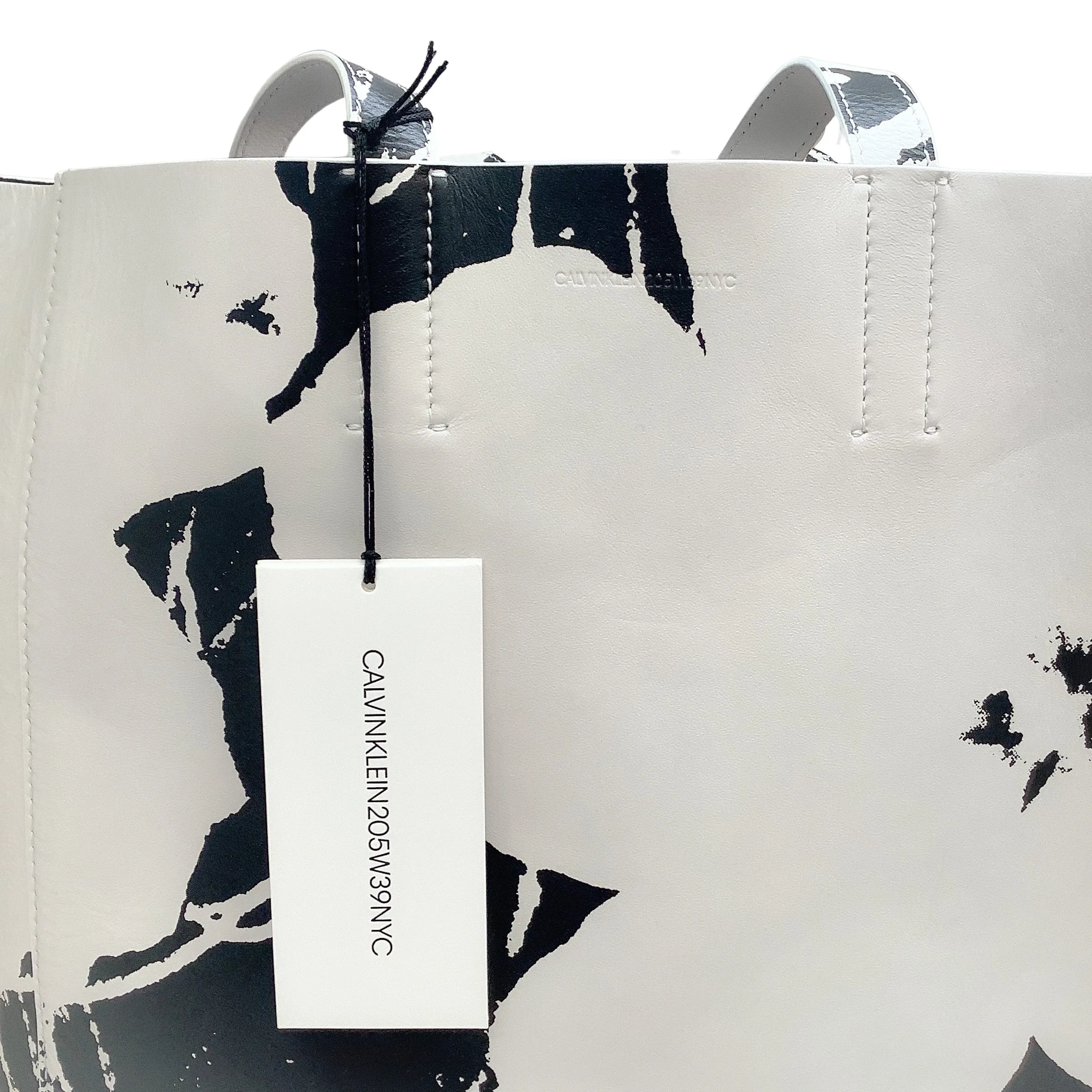 Calvin Klein 205W39NYC Andy Warhol Black / White Flower Print Tote