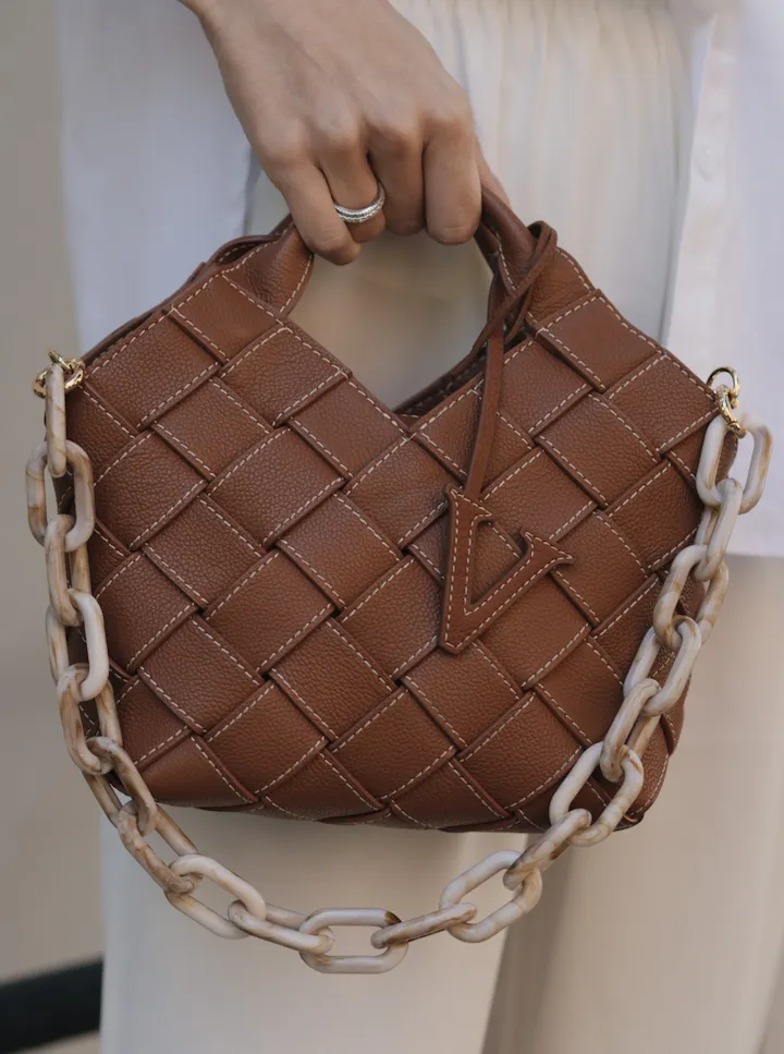 Caramel Basket Bag