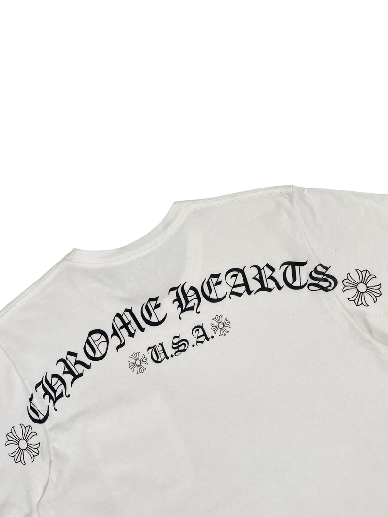 Chrome Hearts White Spellout Logo Tee (2) Vintage