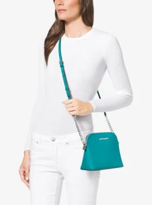 Cindy Large Saffiano Leather Crossbody Bag