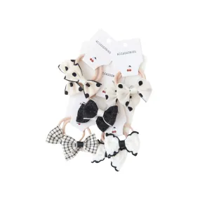 Classic Black & White Baby Bow Bundle