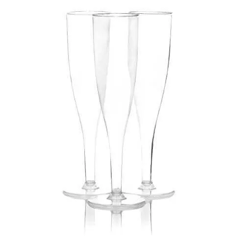 Clear 1 Piece Champ Flutes 10 ct. Box