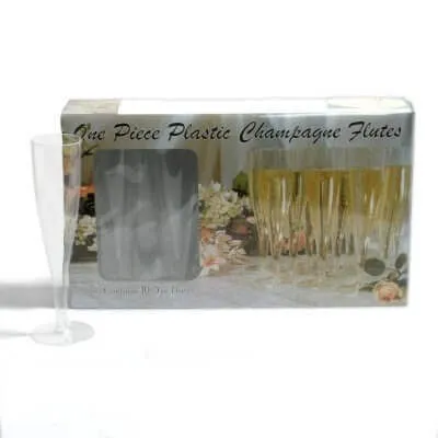 Clear 1 Piece Champ Flutes 10 ct. Box