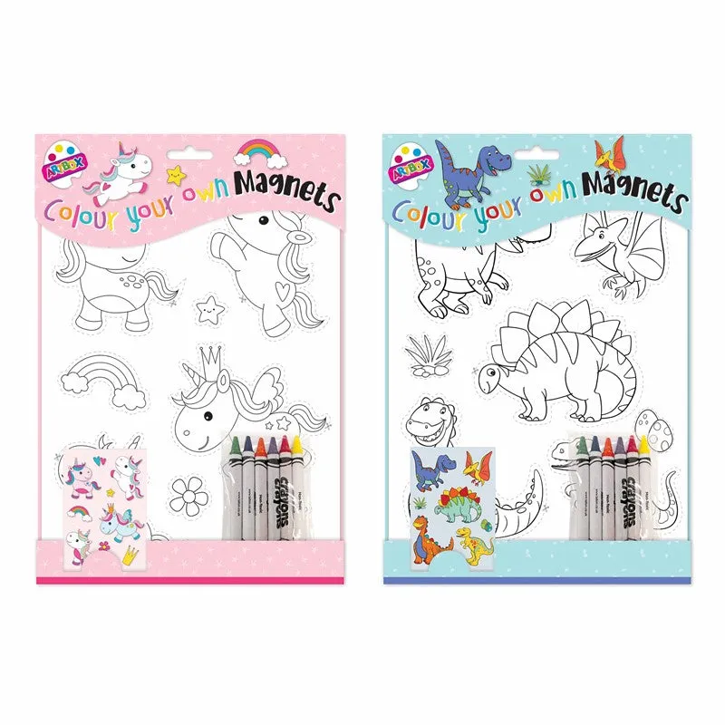 Colour Your Own Magnets - Assorted Kids Craft Fun Creative Art Supplies DIY Project