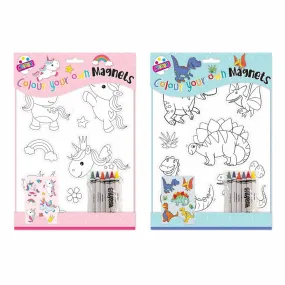 Colour Your Own Magnets - Assorted Kids Craft Fun Creative Art Supplies DIY Project