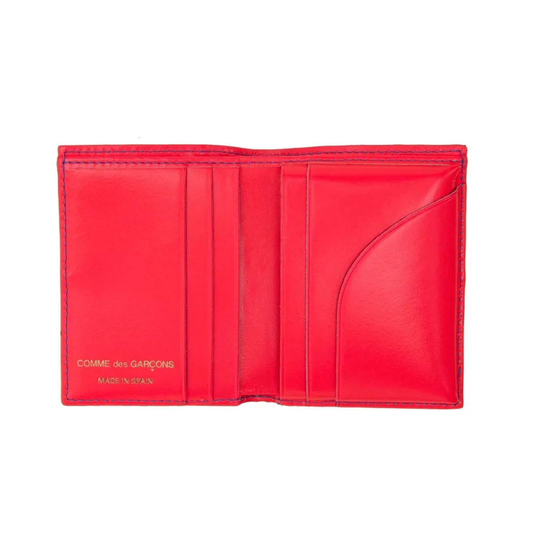 COMME DES GARÇONS  FLUO SQAURES WALLET PINK/BLUE