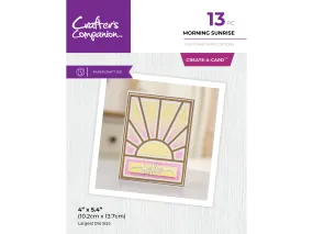 Crafter's Companion Metal Dies Create a Card - Morning Sunrise