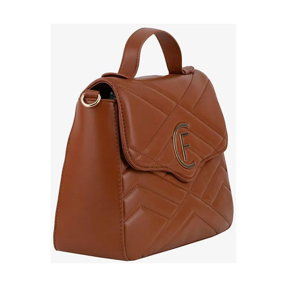 CRISTINAEFFE Brown Artificial Leather Crossbody Bag