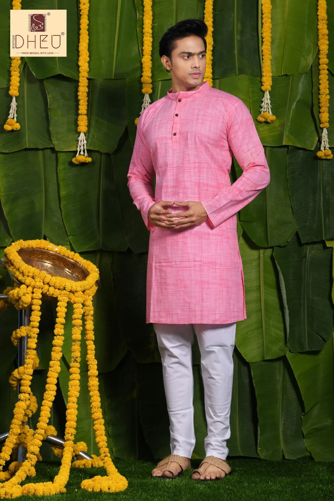 Dheu Pure Khadi Cotton Men's Kurta