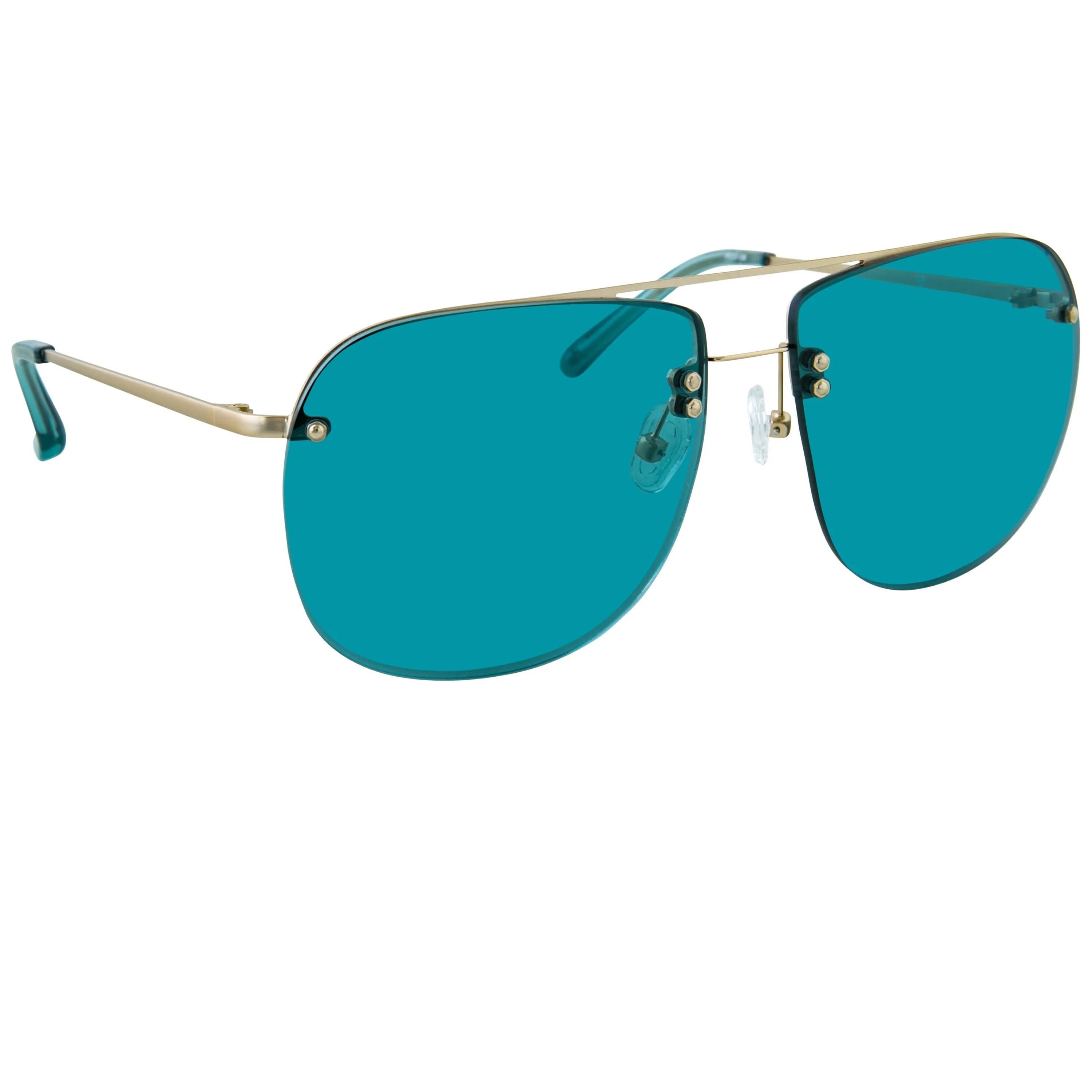 Dries Van Noten Ladies Aviator Blue Sunglasses DVN149C2SUN