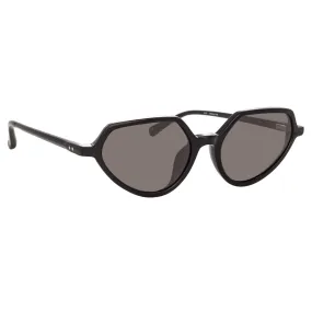 Dries Van Noten Ladies Cat Eye Grey Sunglasses DVN178C1SUN