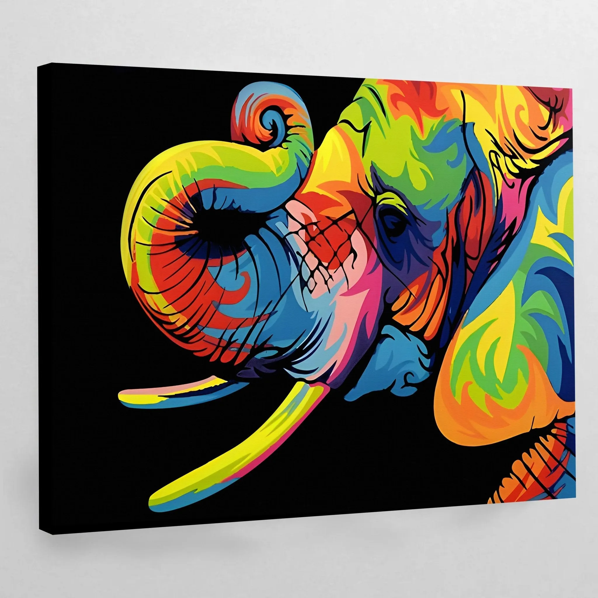 Elephant Pop Art Canvas