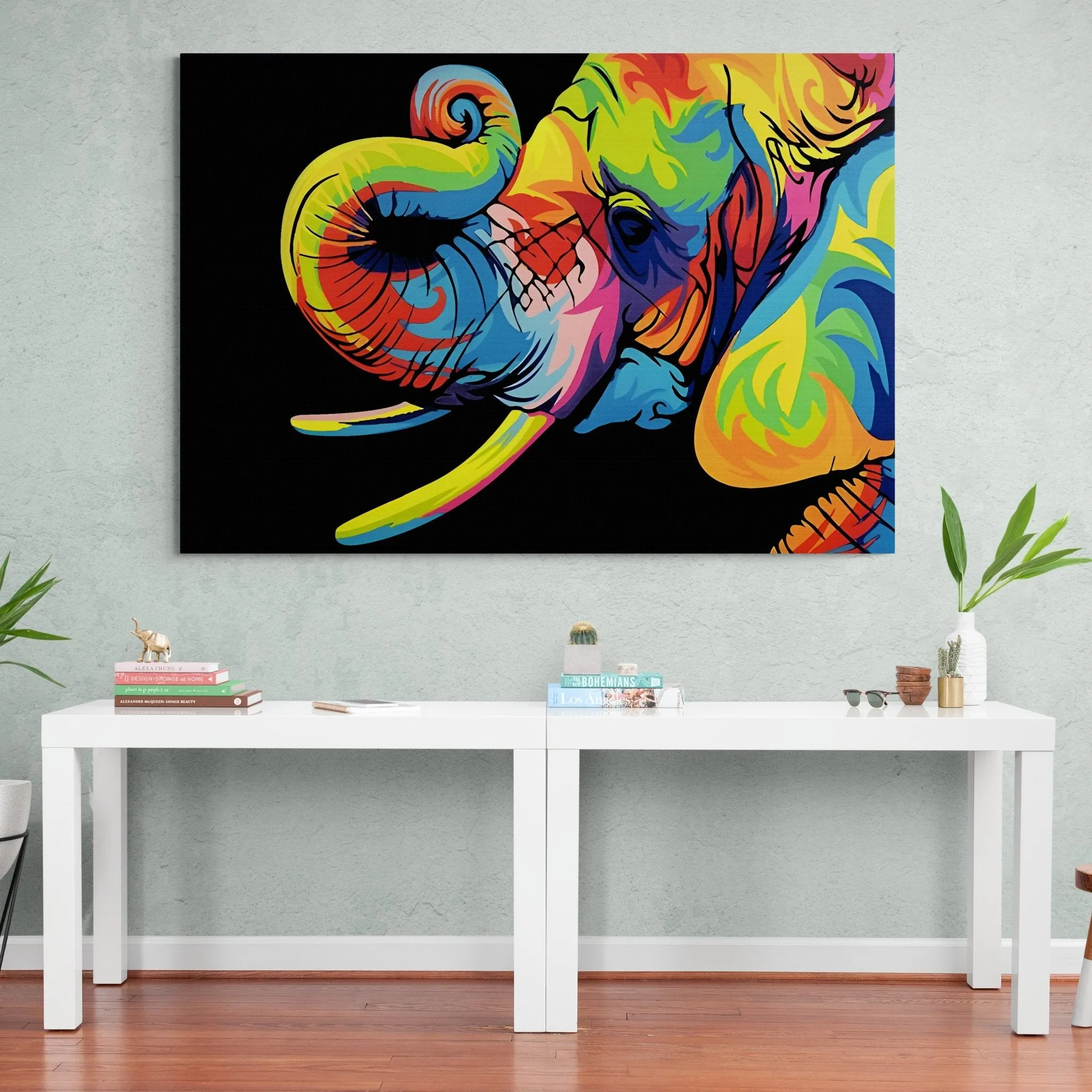 Elephant Pop Art Canvas