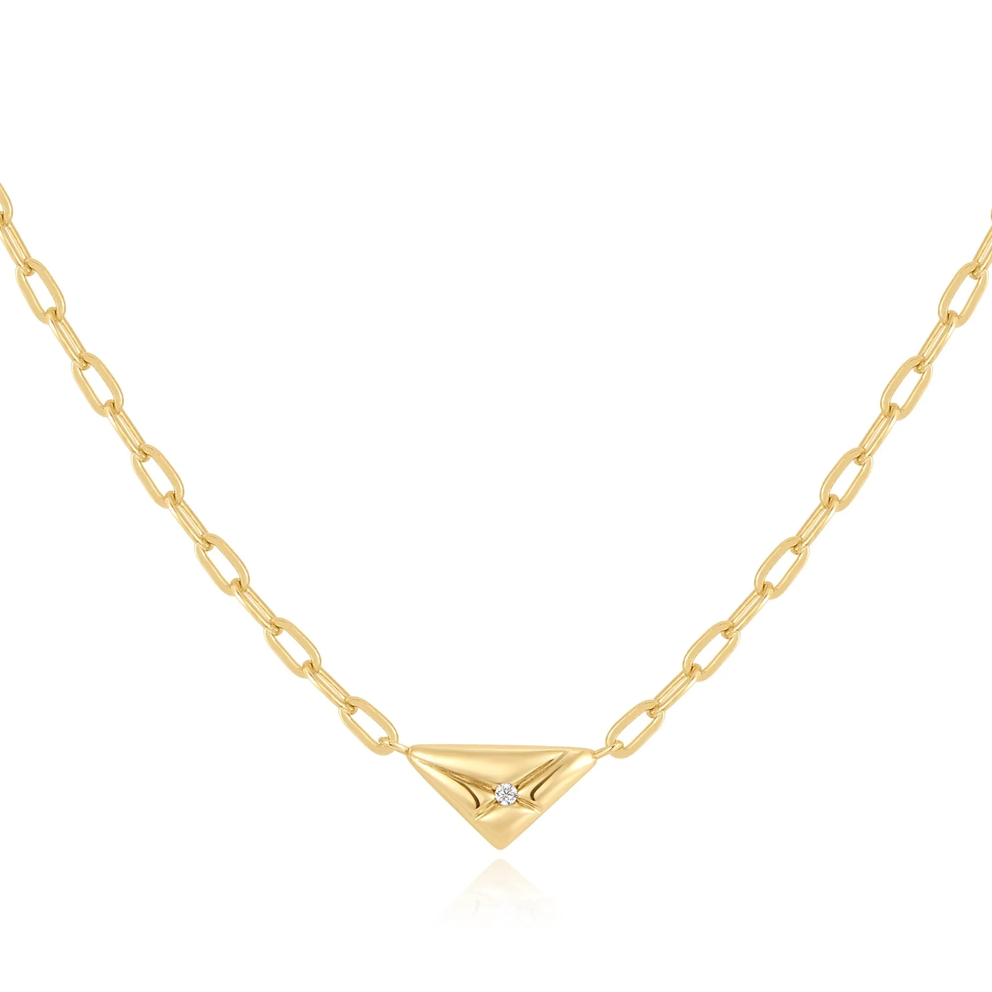 Gold Triangle Necklace