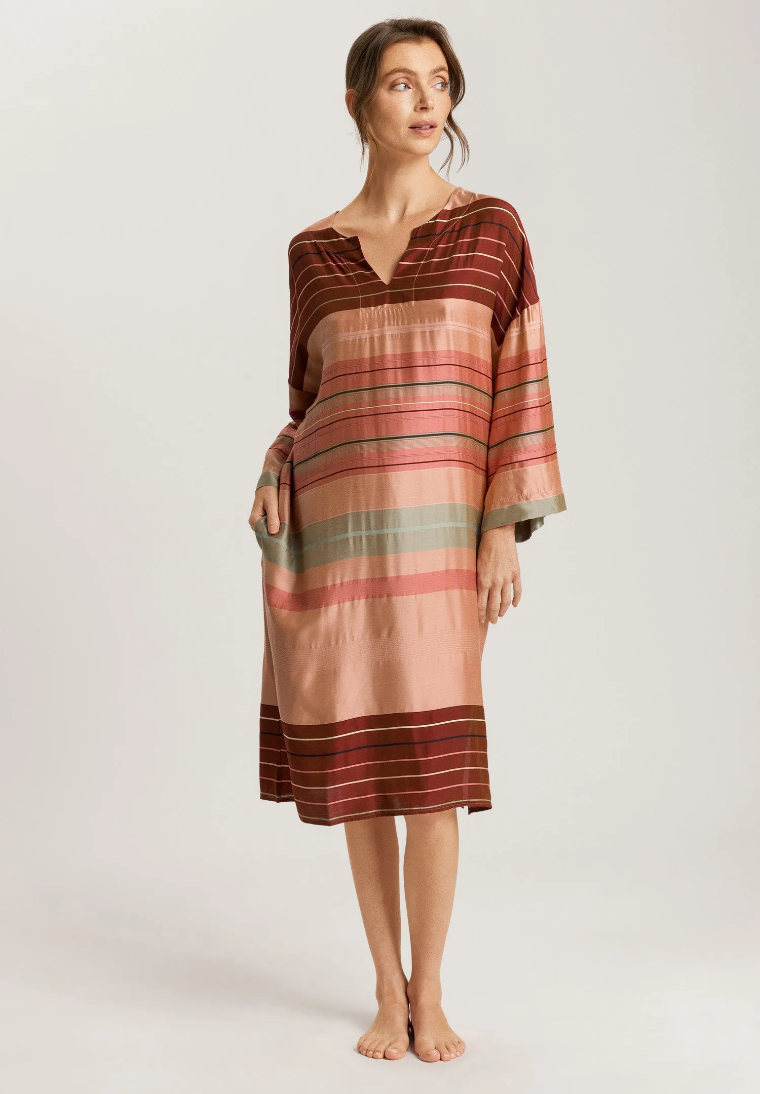 Hannah Caftan | Earth Tanned Stripe 74860-2166