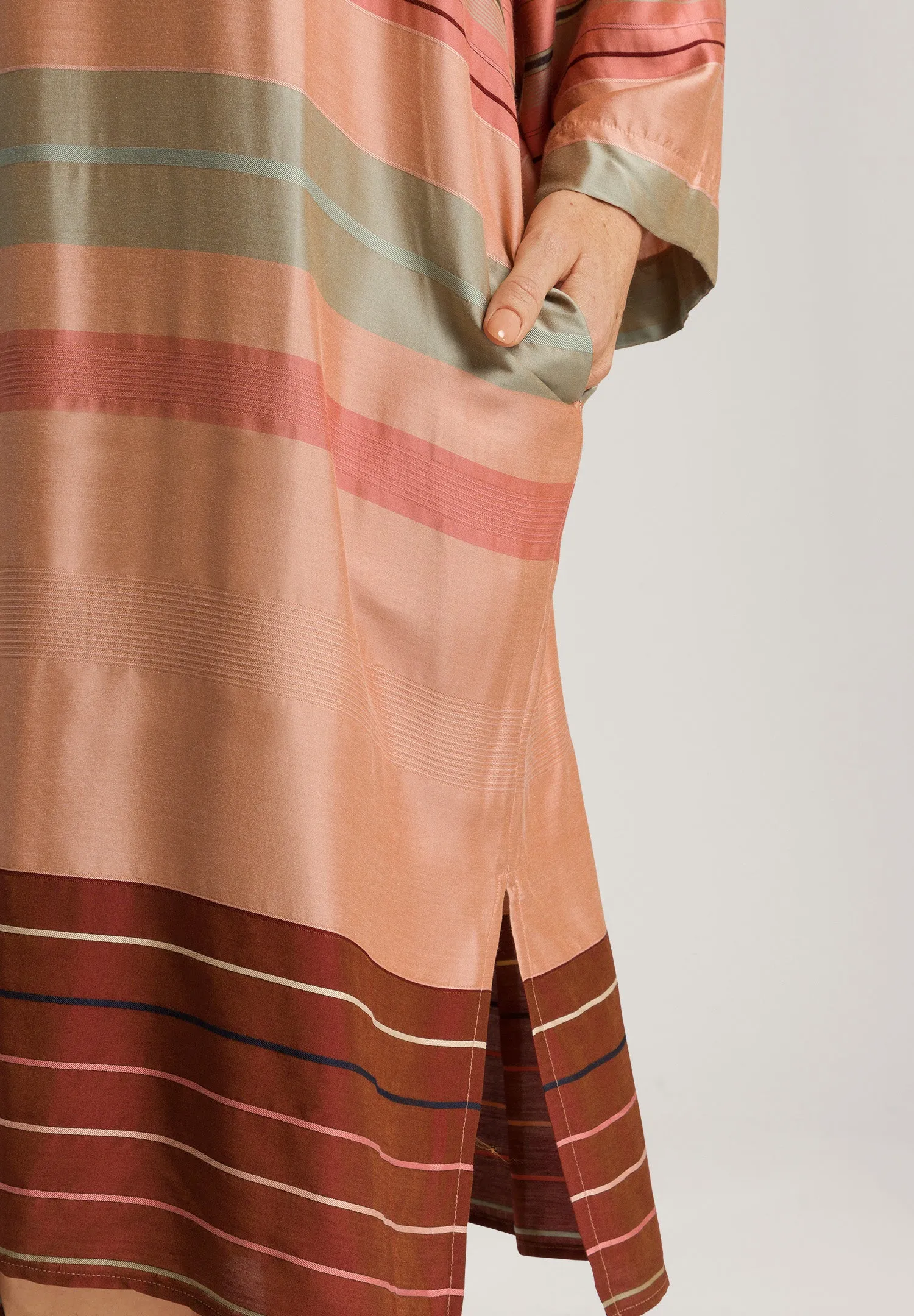 Hannah Caftan | Earth Tanned Stripe 74860-2166