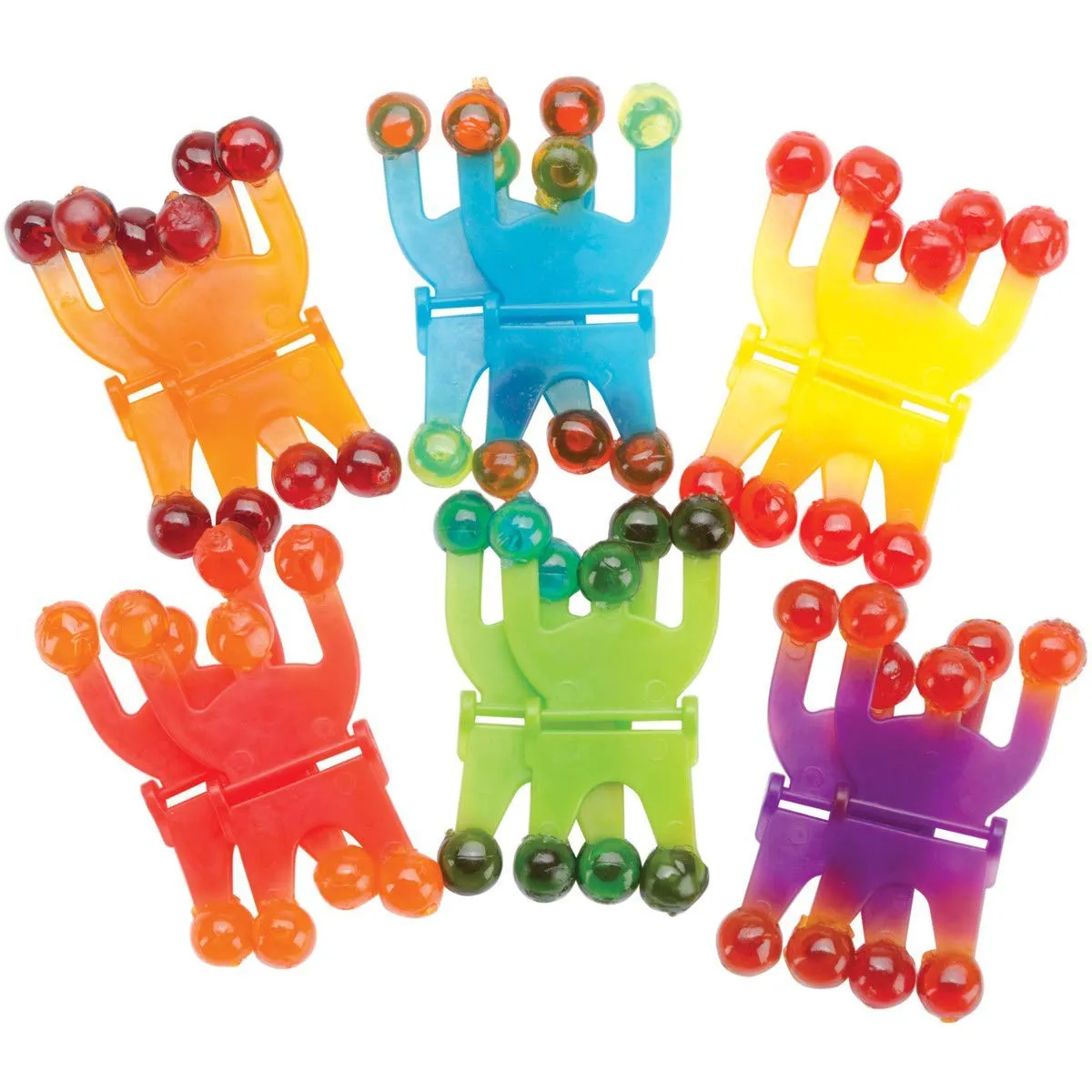 Kicko Wall Climber Crawler Sticky Men - 2.75 Inches - Pack of 24 - Sticky Climbers