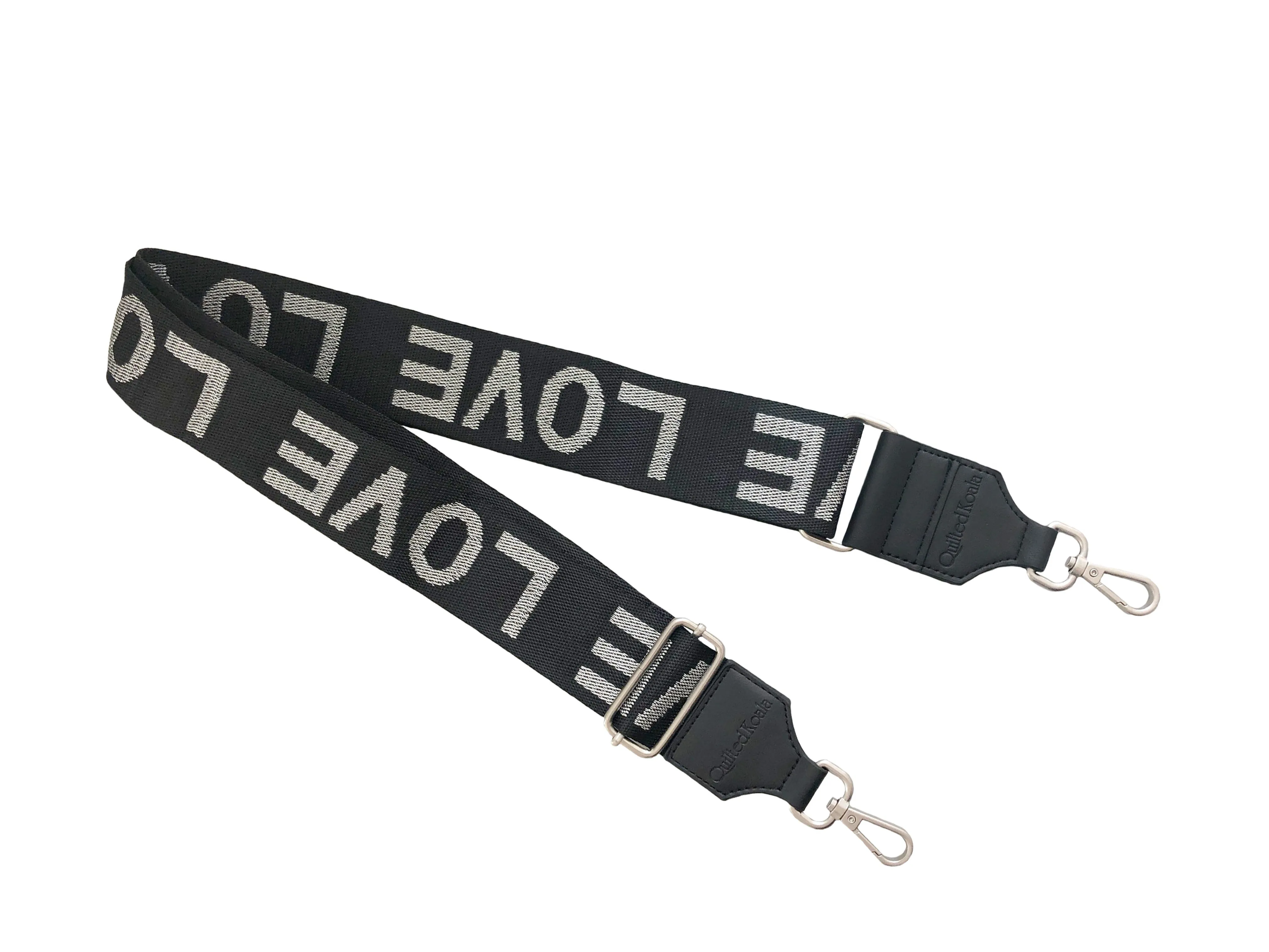 Koala Straps: Black & SIlver Metallic - LOVE