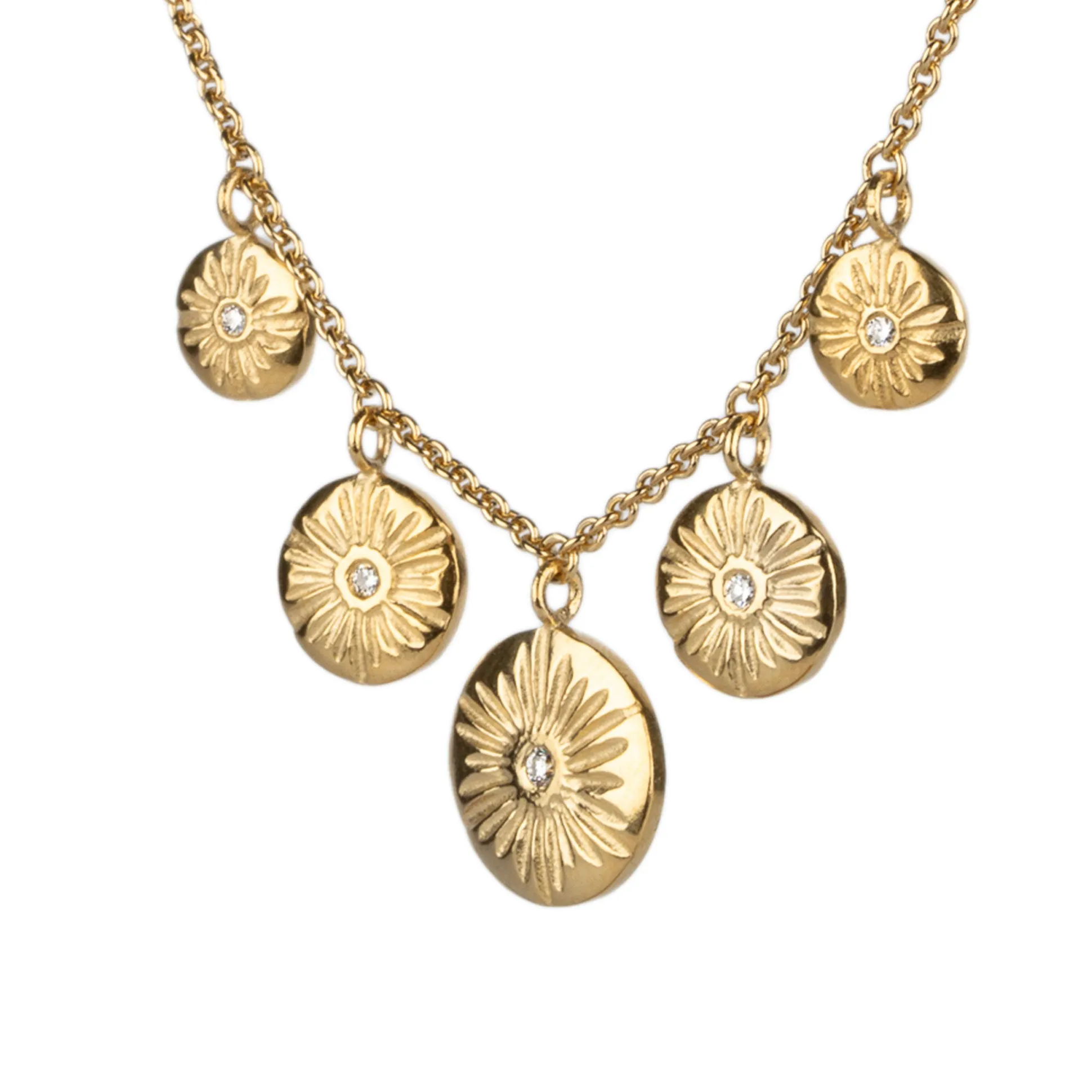 Lucia Diamond Vermeil Statement Necklace