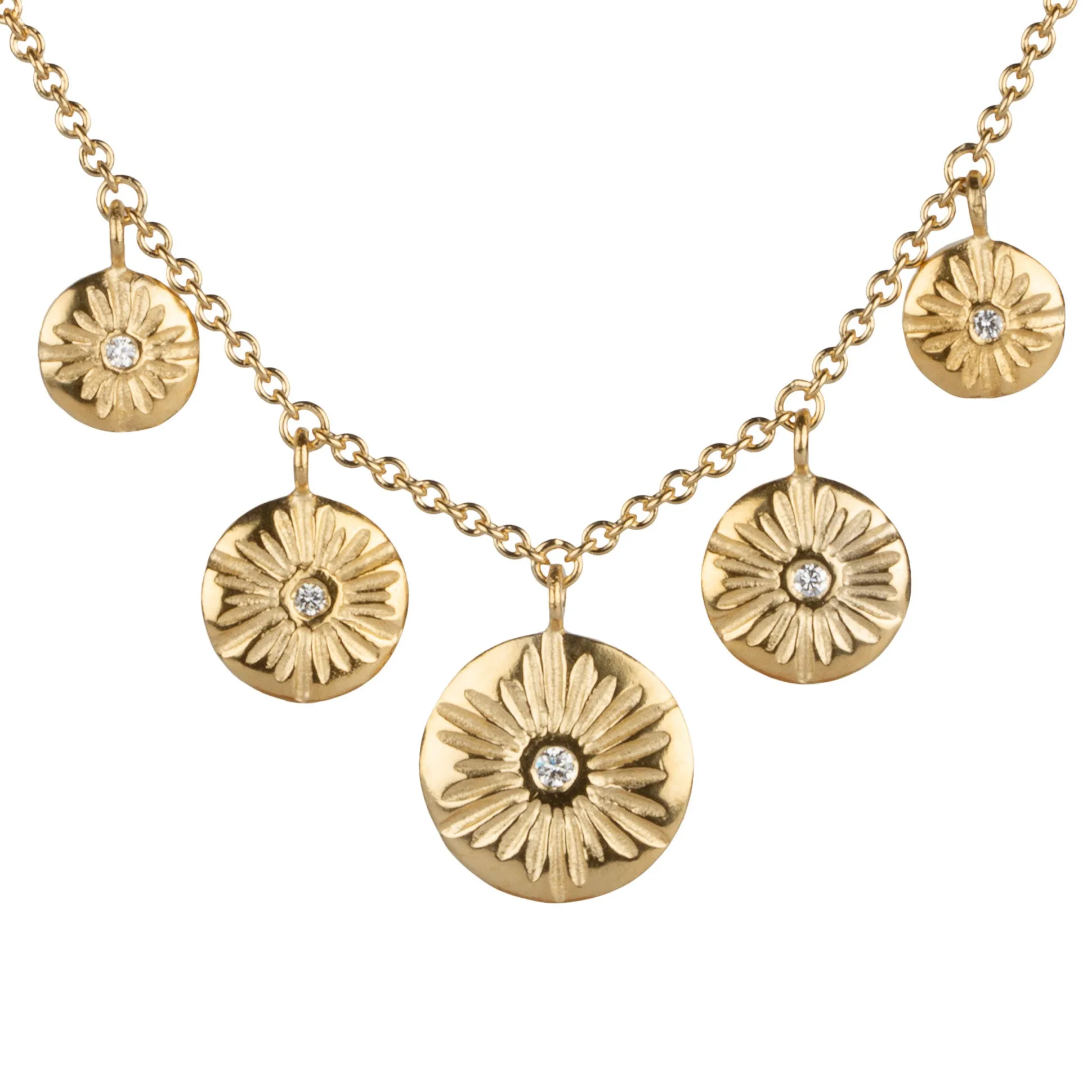 Lucia Diamond Vermeil Statement Necklace