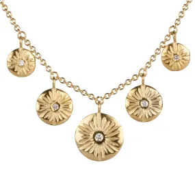 Lucia Diamond Vermeil Statement Necklace