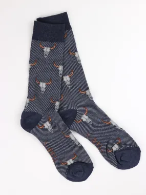 Men's Bison Skulls Socks