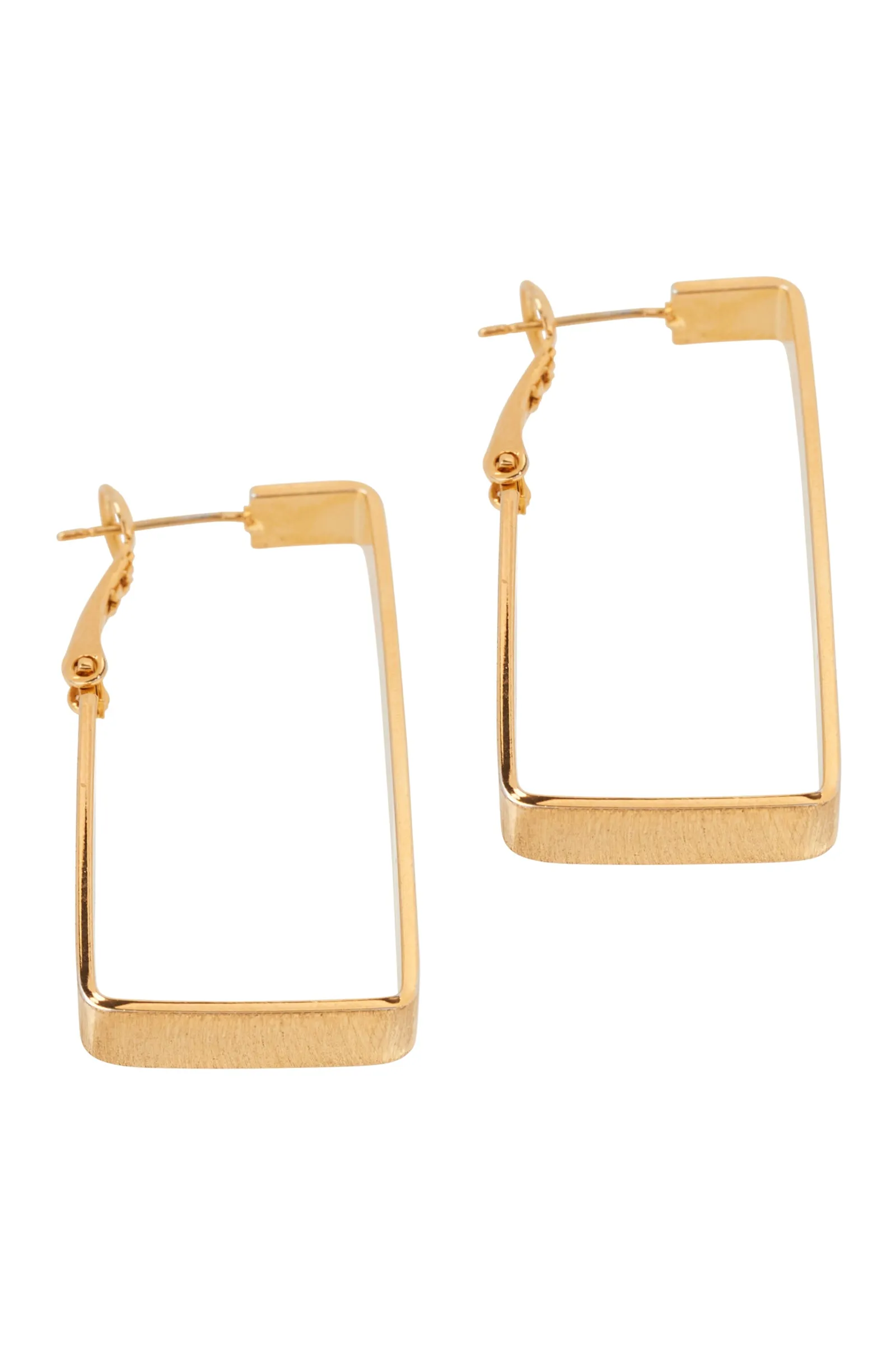 Meta Earring - Gold Rectangle