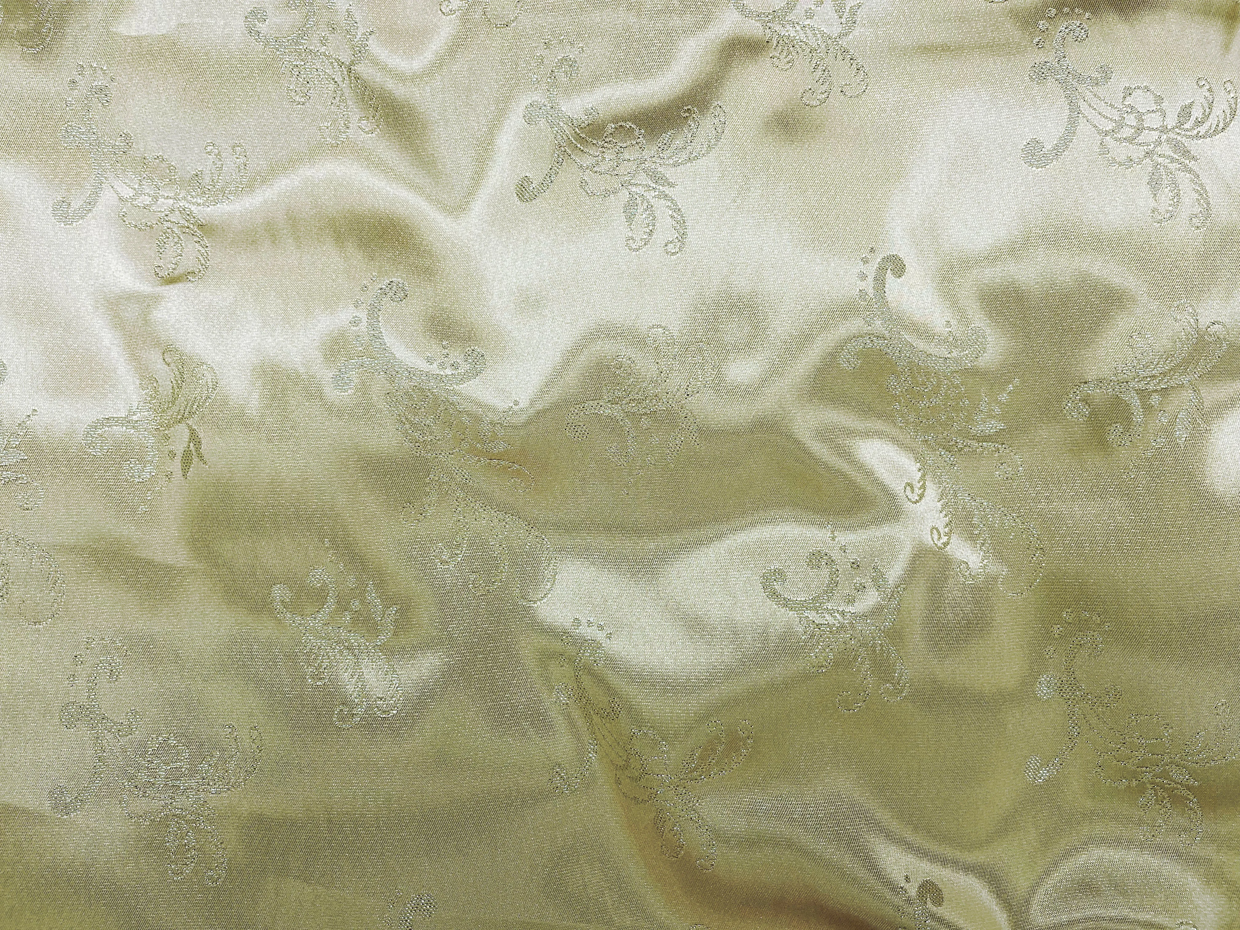 Metallic Satin Jacquard Fabric