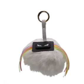 Monster Ball Keychain - White