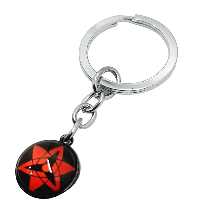 Naruto Anime | Sharingan Crystal 3D Model A | Metal Keychain