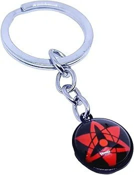 Naruto Anime | Sharingan Crystal 3D Model A | Metal Keychain