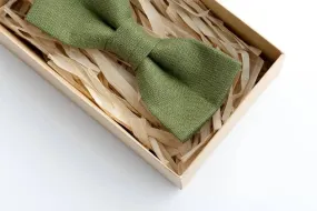 Olive Green Bow Tie - Refined Accessory for All Occasions