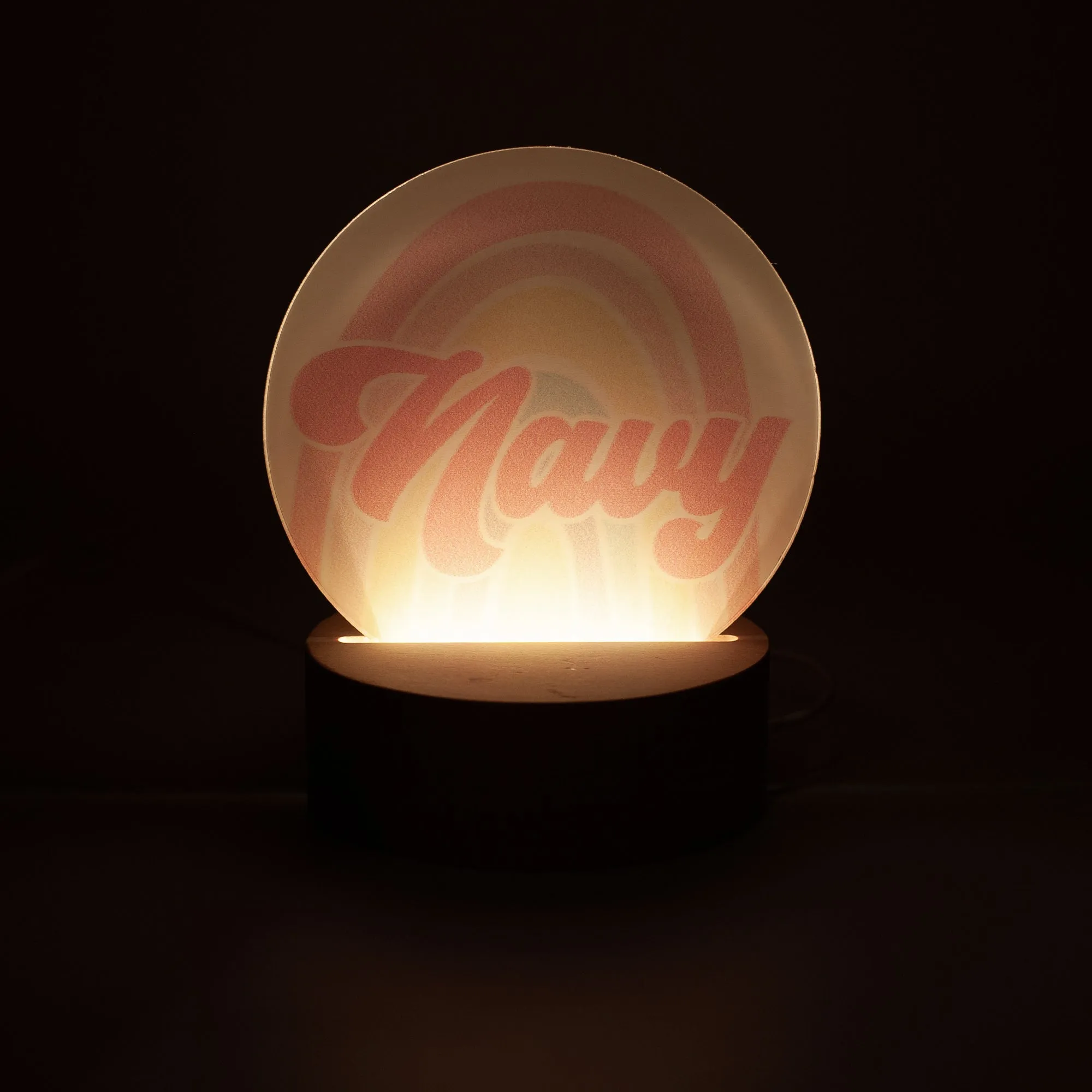 Personalized Night Light - Round