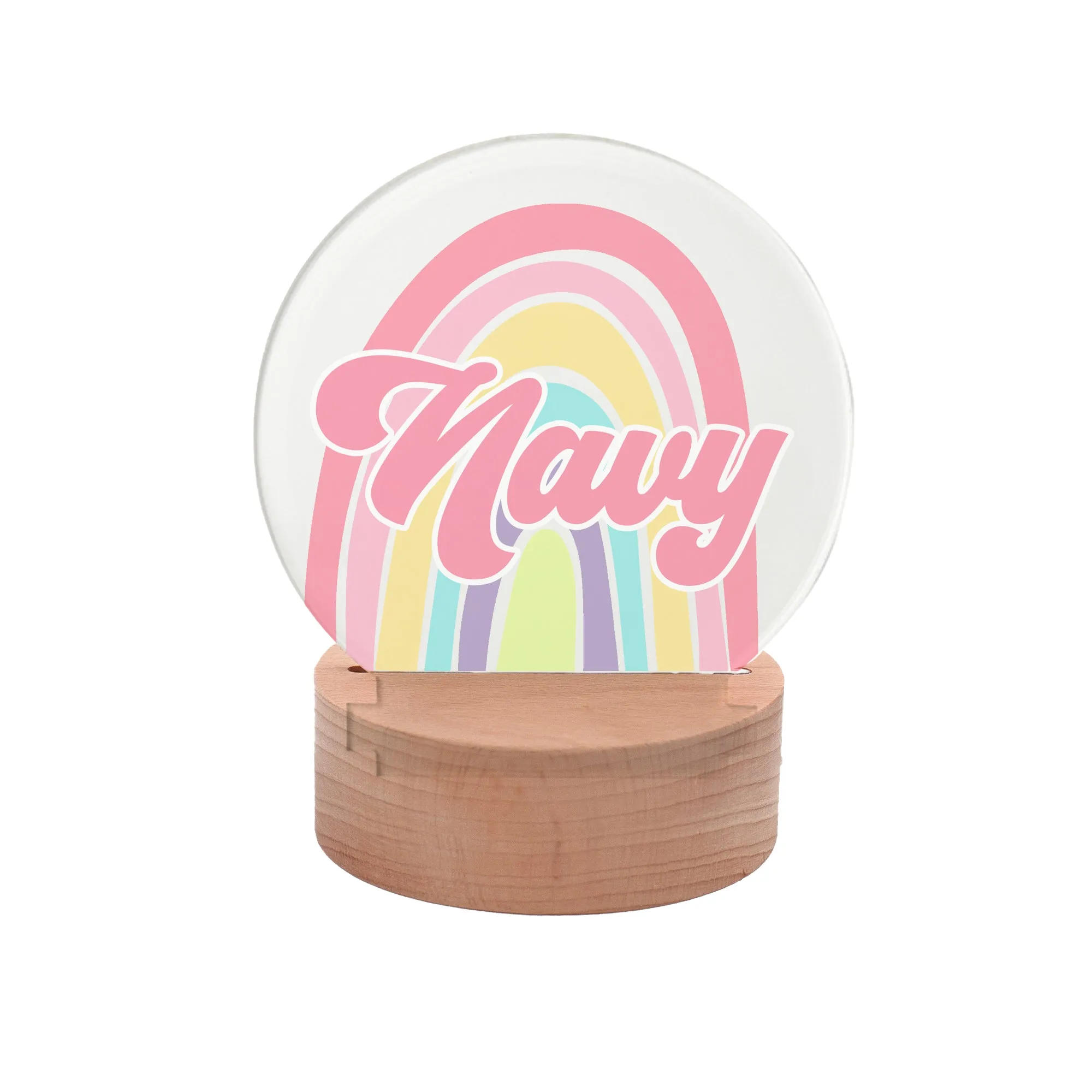 Personalized Night Light - Round