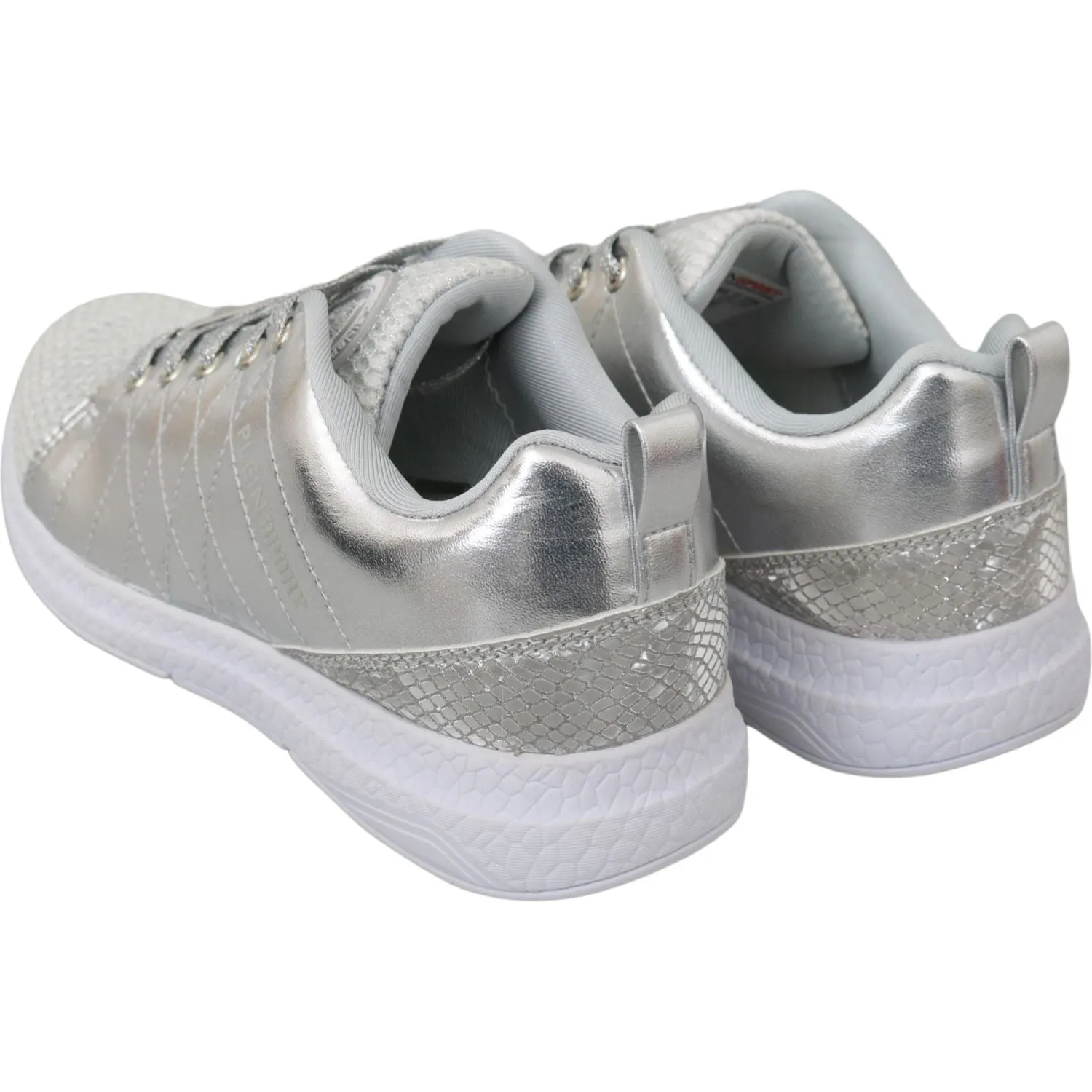 Philipp Plein Sleek Silver Sneakers for Trendsetters