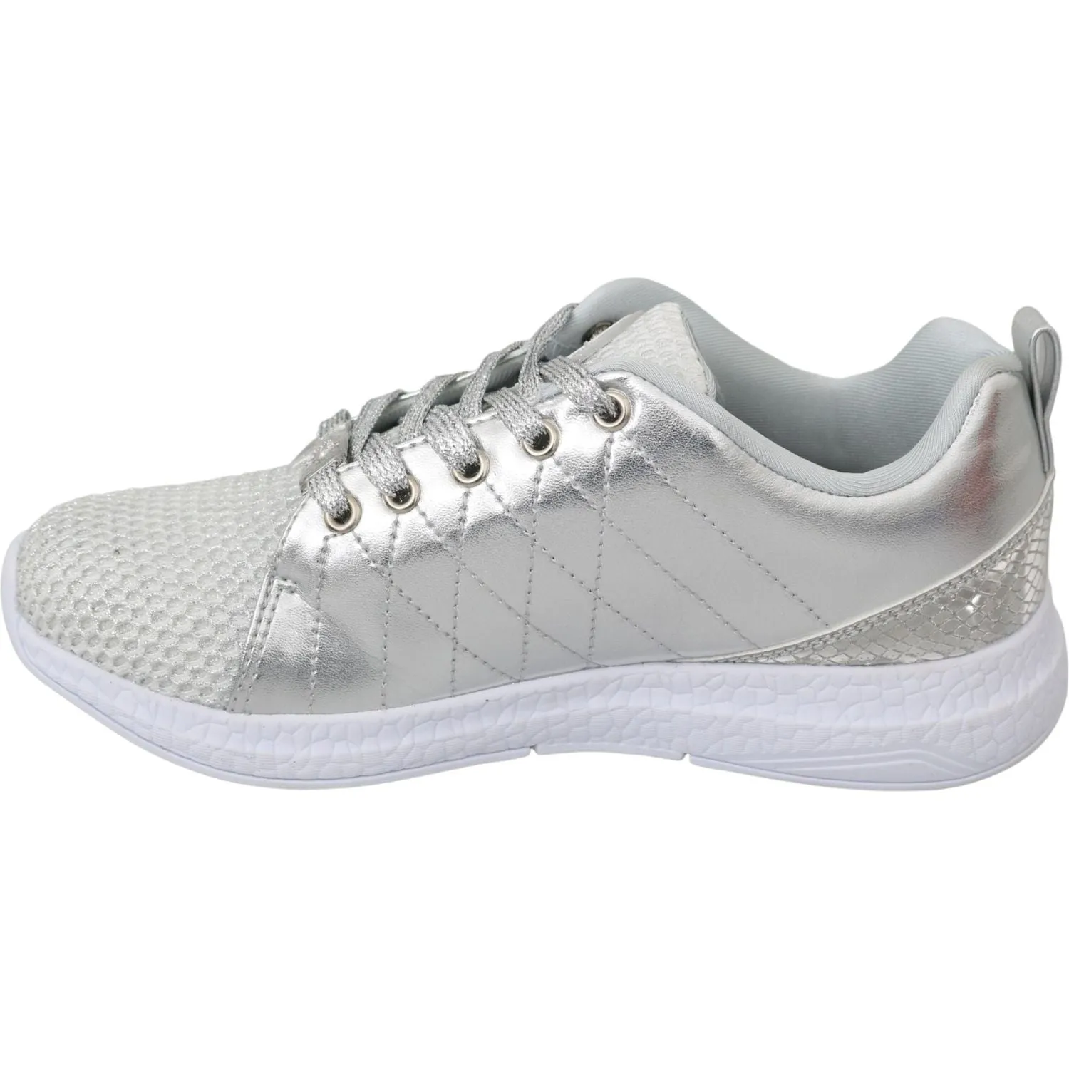 Philipp Plein Sleek Silver Sneakers for Trendsetters