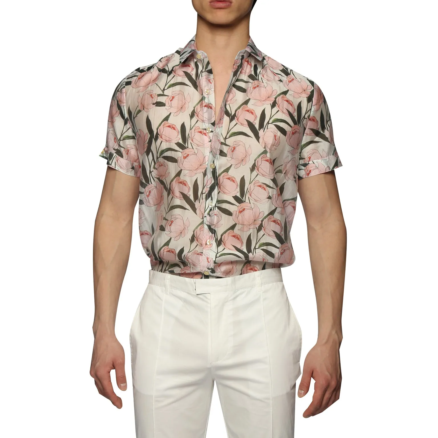 Pink Tivoli Print Biscayne Shirt