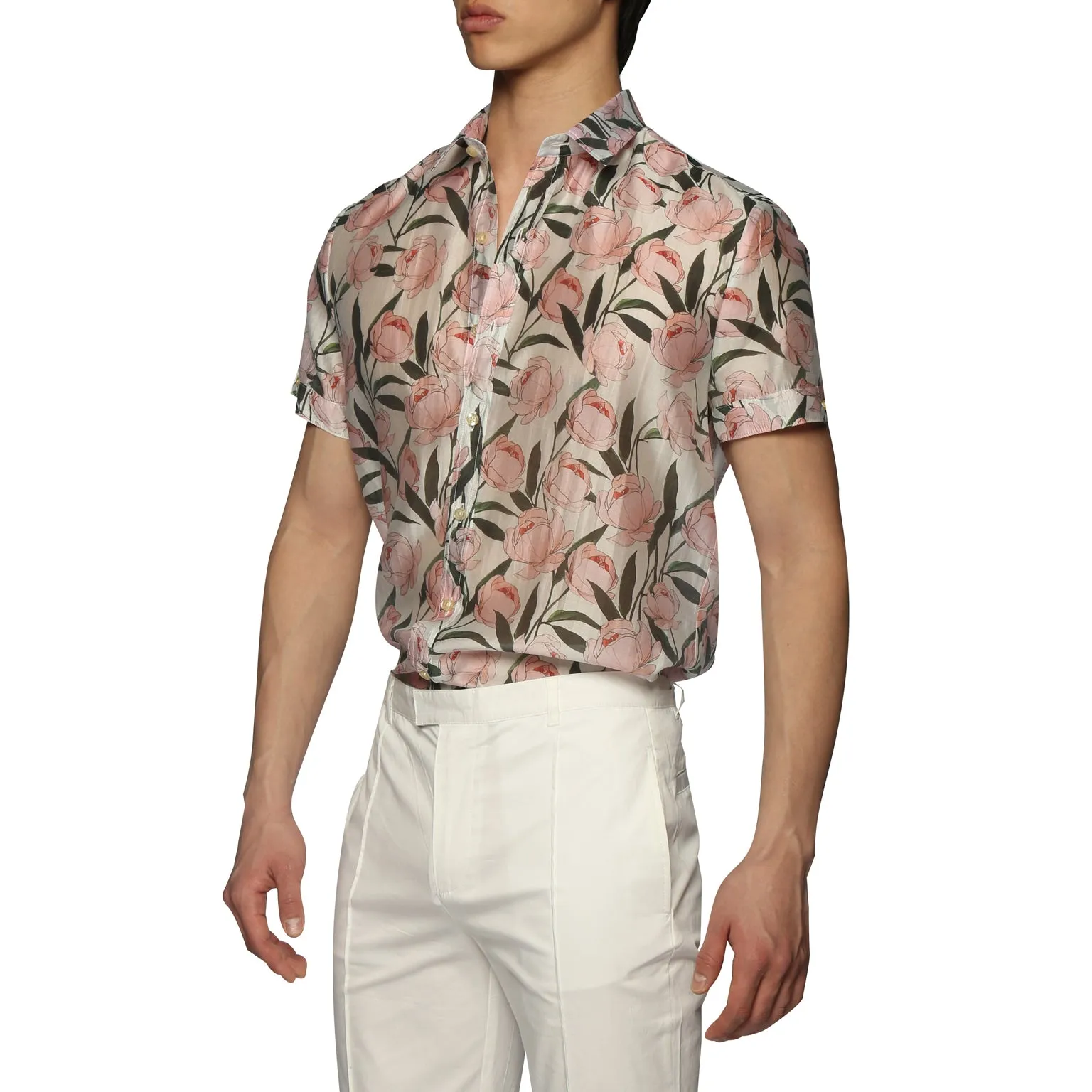 Pink Tivoli Print Biscayne Shirt