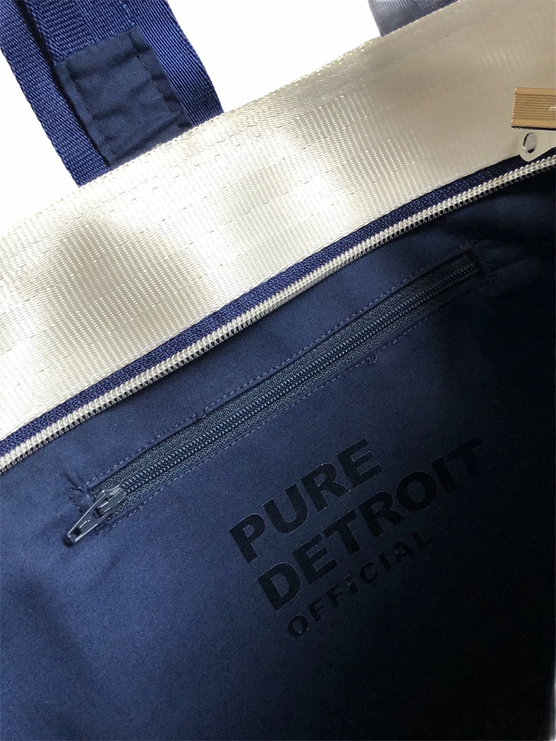 Pure Detroit OFFICIAL - Large Ring Tote Seatbelt Bag - Belle Isle Spectrum PRE ORDER